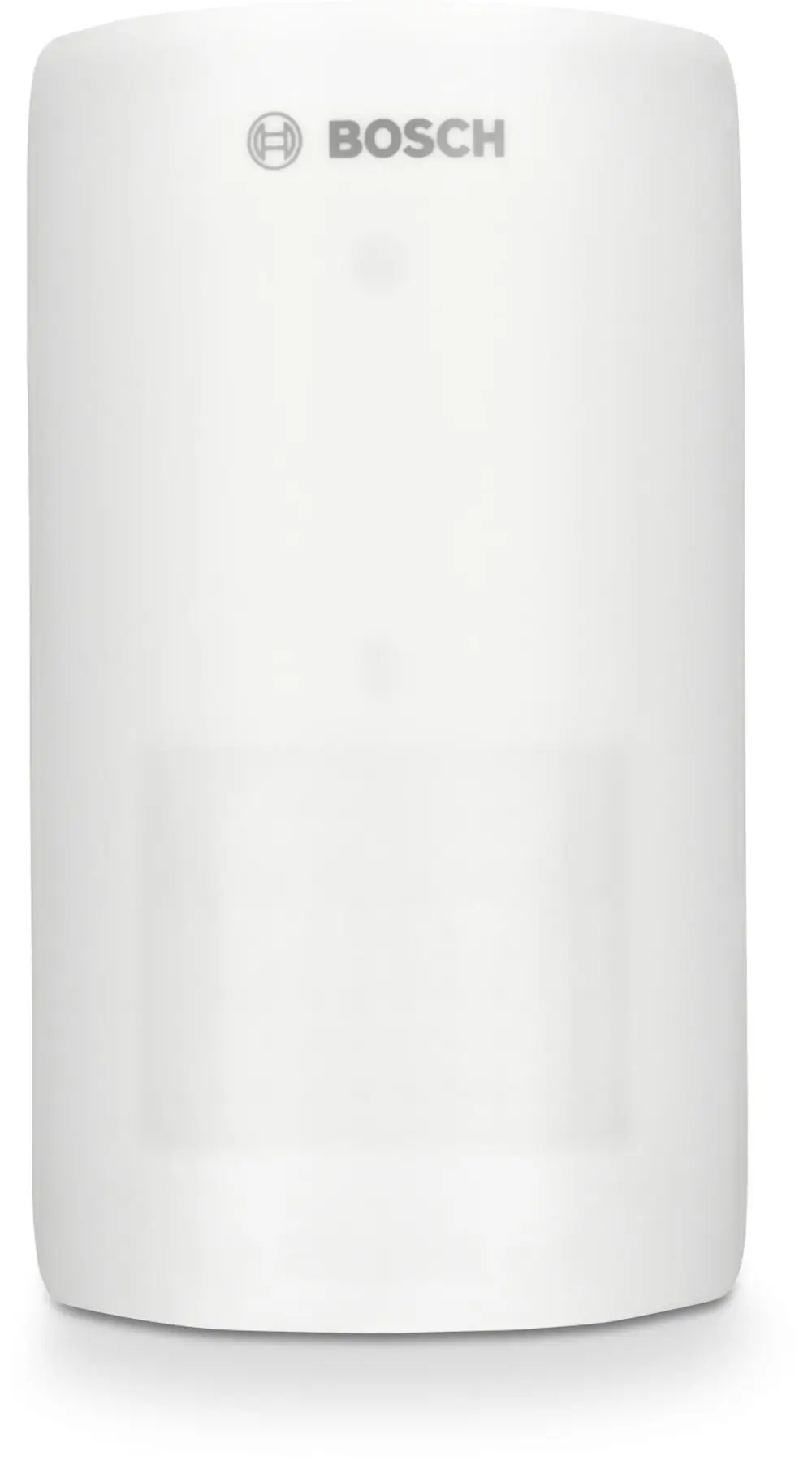 Weißer Bosch Bewegungsmelder, kompakte, rechteckige Form ohne sichtbare Bedienelemente, geeignet für verschiedene Anwendungen im Smart Home.
